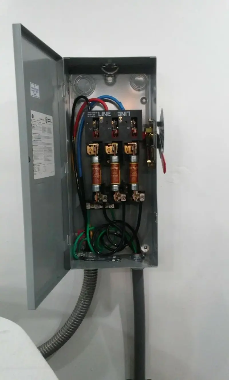 Three-phase disconnect switch installed for Electrical Wiring & Rewiring in Lehighton